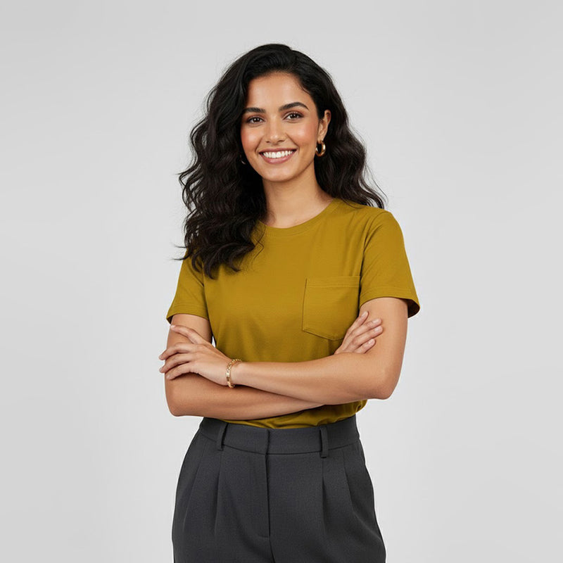 Crew Neck Tee - Short Sleeve - Women